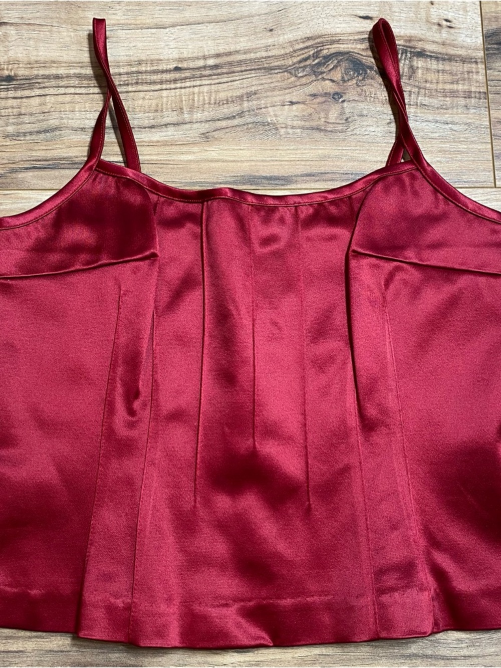 Womens Vintage Cache Red Tank Top Corset Made in USA